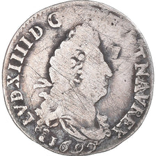 Coin, France, Louis XIV, 4 Sols aux 2 L, 4 Sols 2 Deniers, 1692, Troyes