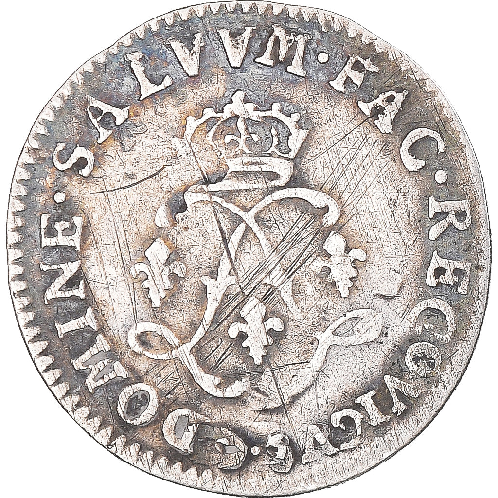 Coin, France, Louis XIV, 4 Sols aux 2 L, 4 Sols 2 Deniers, 1692, Troyes