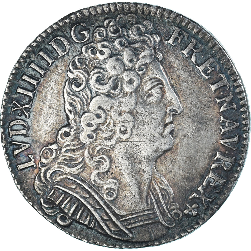 Moneta, Francja, Louis XIV, 1/4 Écu aux 3 couronnes, 1/4 Ecu, 1711, Amiens