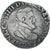 Munten, Frankrijk, Henri IV, 1/2 Franc, 1597, Lyon, Rare, FR+, Zilver