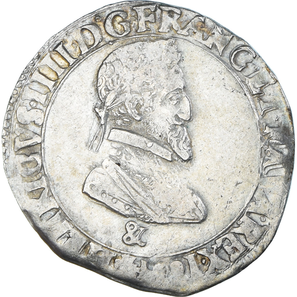 Monnaie, France, Henri IV, 1/2 Franc, 1604, Aix-en-Provence, Rare, TB+, Argent