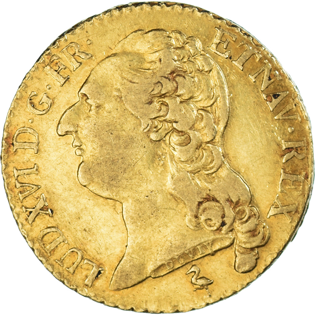 Moneda, Francia, Louis XVI, Louis d'Or, 1785, Paris, MBC+, Oro, KM:591.1