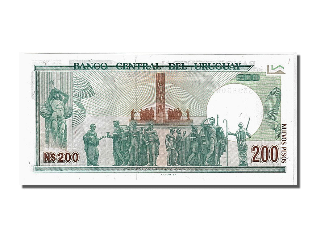 Uruguay, 200 Nuevos Pesos, 1986, KM #66a, UNC(65-70), 15598506