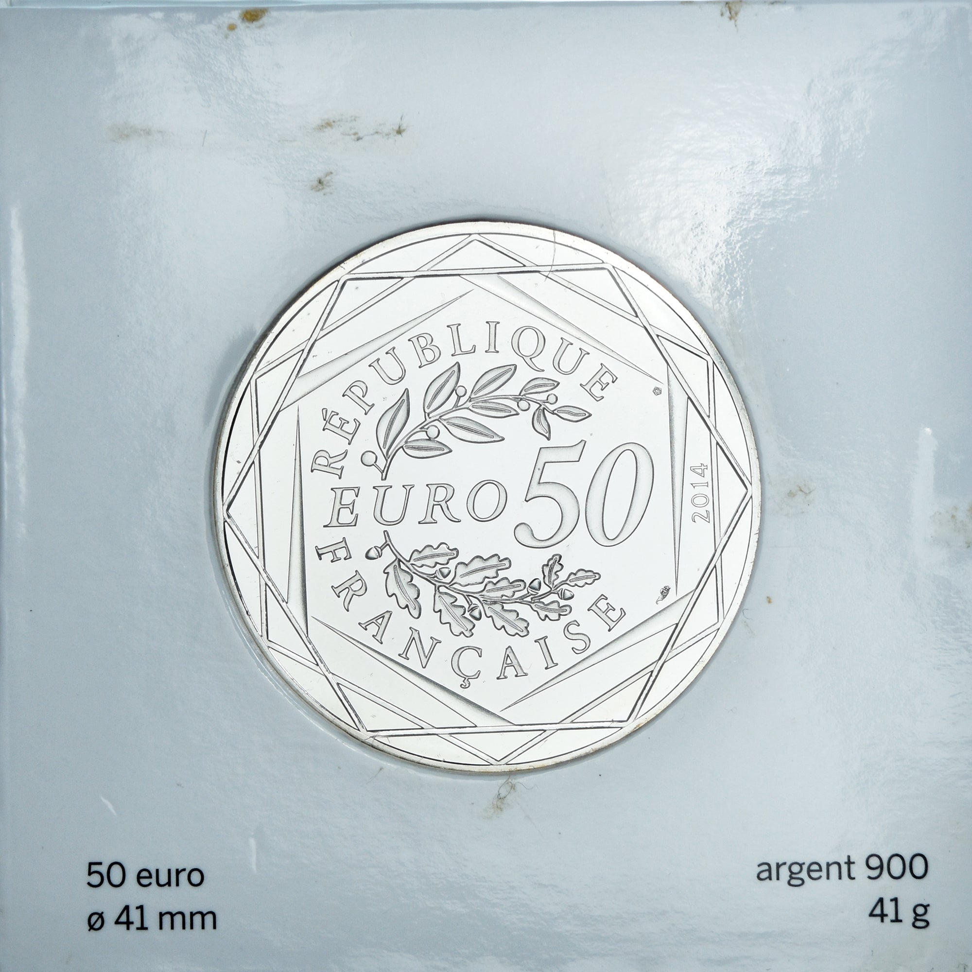 France, 50 Euro Cent, Monnaie de Paris, Paix, Printemps / Été, 2014