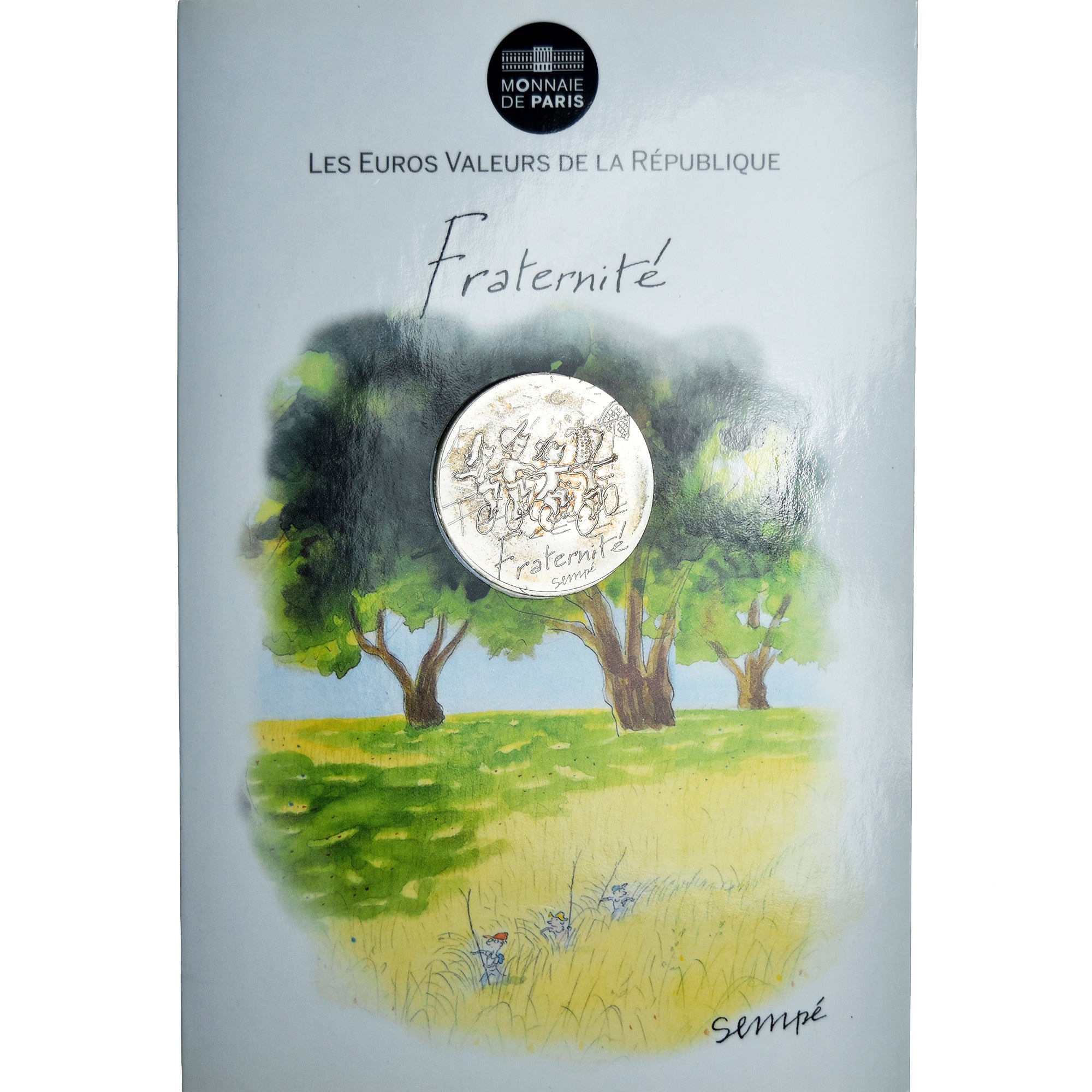 France, 10 Euro, Monnaie de Paris, Sempé - Été - Fraternité, 2014, Monnaie