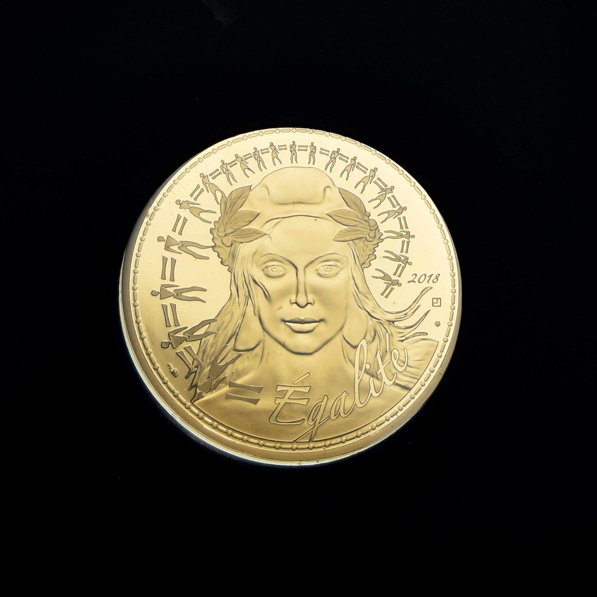 Frankrijk, 1000 Euro, Marianne, Egalité, 2018, Monnaie de Paris, BU, FDC, Goud