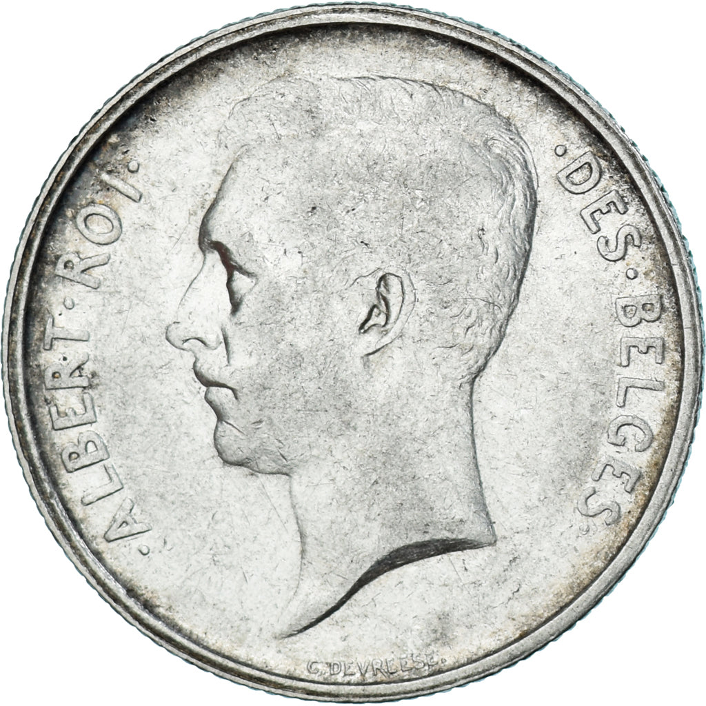 Coin, Belgium, Albert I, 2 Francs, 2 Frank, 1911, EF(40-45), Silver, KM:74