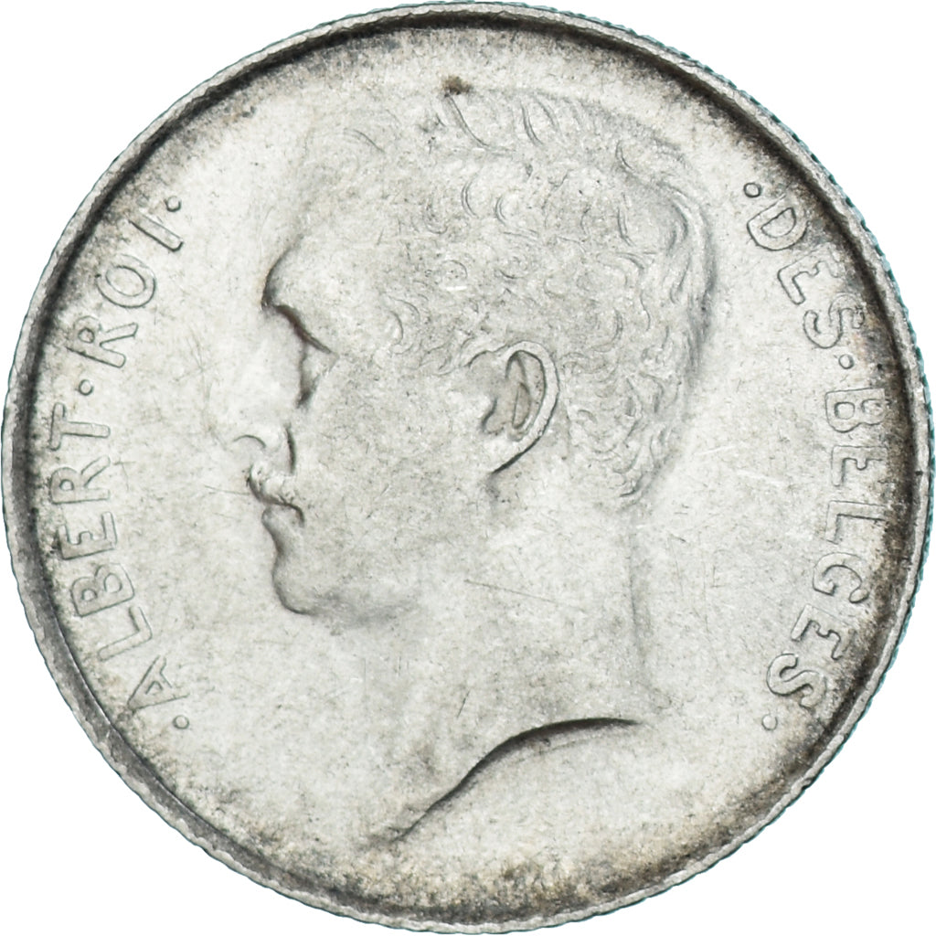 Coin, Belgium, Albert I, Franc, 1913, EF(40-45), Silver, KM:72