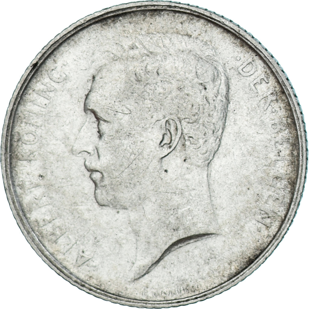 Coin, Belgium, Albert I, Franc, 1913, EF(40-45), Silver, KM:73.1