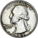 Coin, United States, Washington, Quarter, 1961, Denver, EF(40-45), Silver