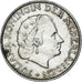 Coin, Netherlands, Juliana, Gulden, 1955, AU(50-53), Silver, KM:184