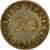 Moeda, SARRE, 20 Franken, 1954, Paris, EF(40-45), Alumínio-Bronze, KM:2