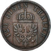Monnaie, Etats allemands, PRUSSIA, Wilhelm I, 3 Pfennig, 1871, TTB, Cuivre
