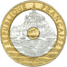 Coin, France, Mont Saint Michel, 20 Francs, 1992, AU(50-53), Tri-Metallic