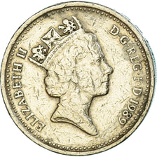 Coin, Great Britain, Elizabeth II, Pound, 1989, EF(40-45), Nickel-brass, KM:959