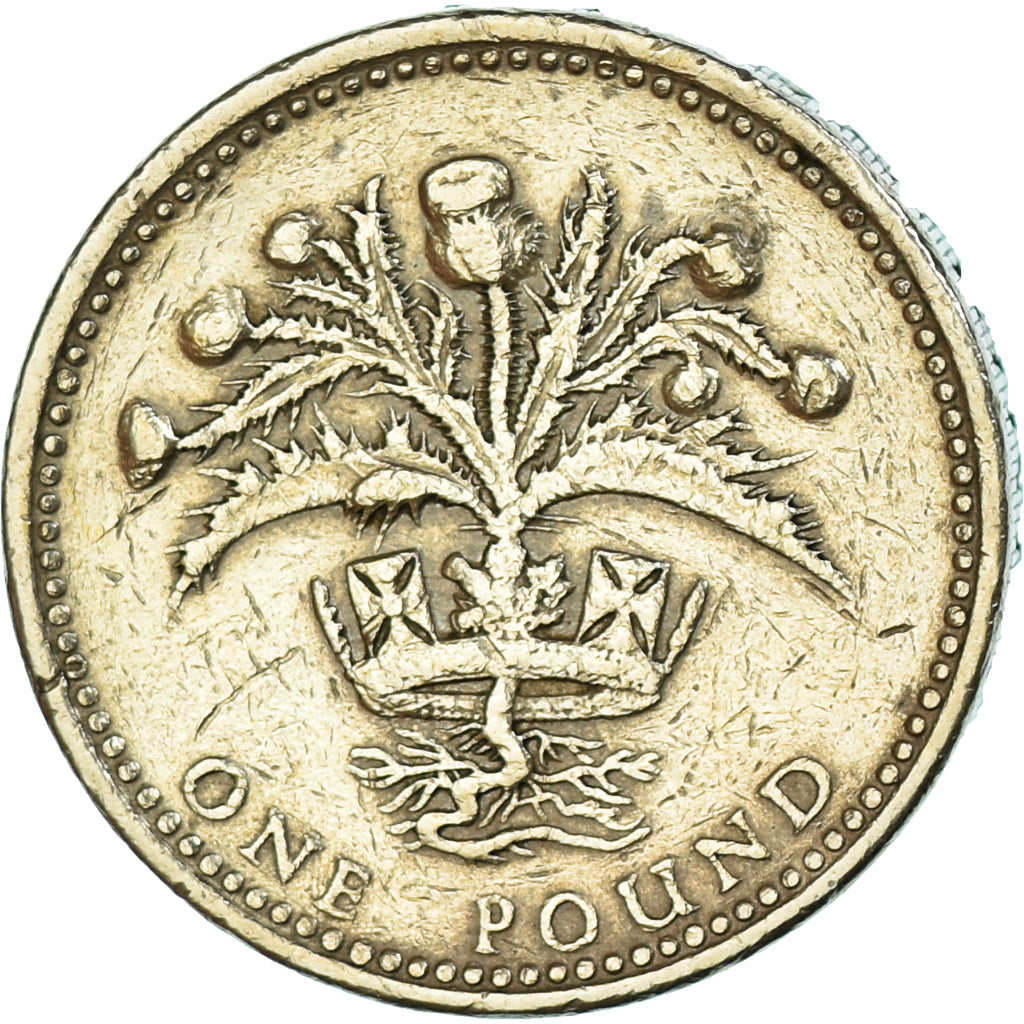 Coin, Great Britain, Elizabeth II, Pound, 1989, EF(40-45), Nickel-brass, KM:959