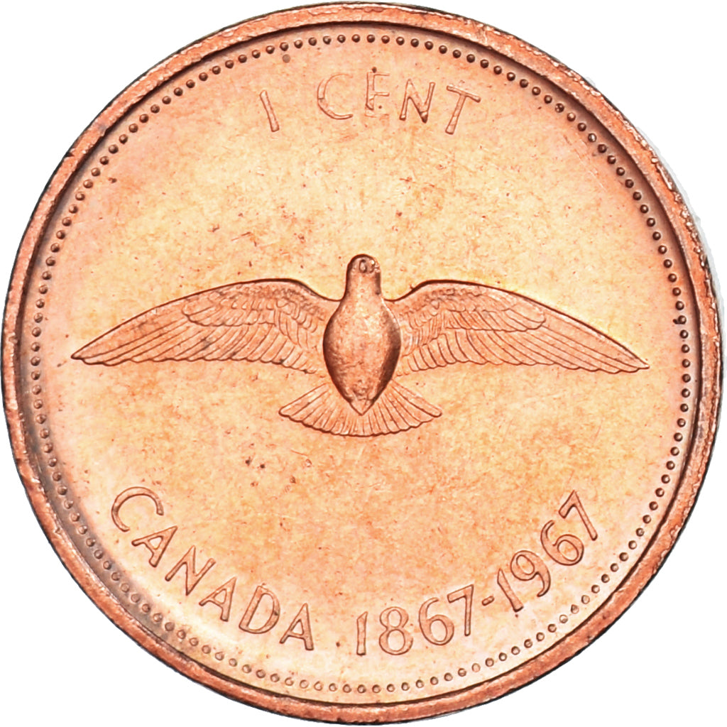 Coin, Canada, Elizabeth II, Cent, 1867-1967, Royal Canadian Mint, Ottawa