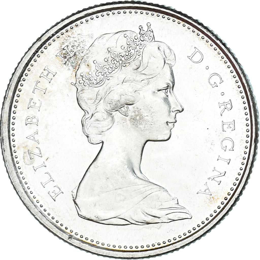 Coin, Canada, Elizabeth II, 25 Cents, 1867-1967, Royal Canadian Mint, Ottawa