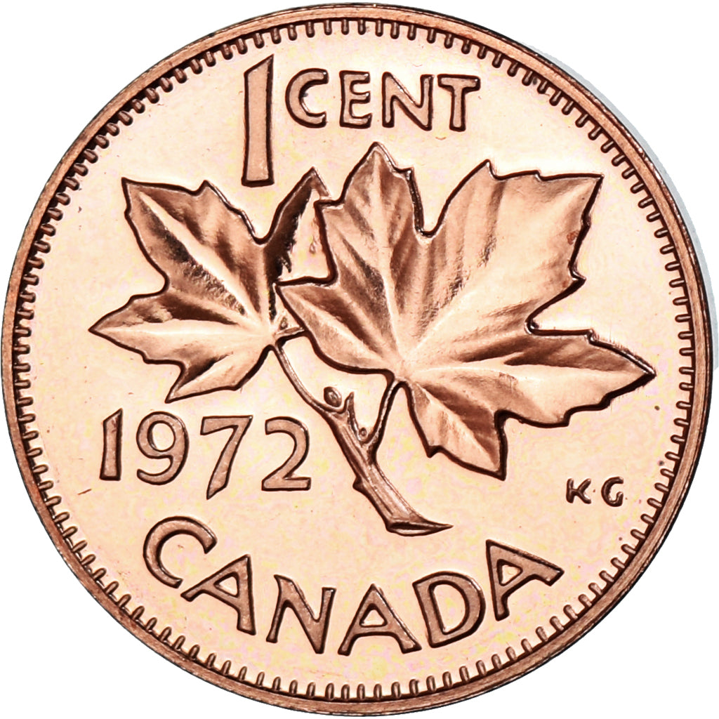 Moneta, Canada, Elizabeth II, Cent, 1972, Royal Canadian Mint, Ottawa