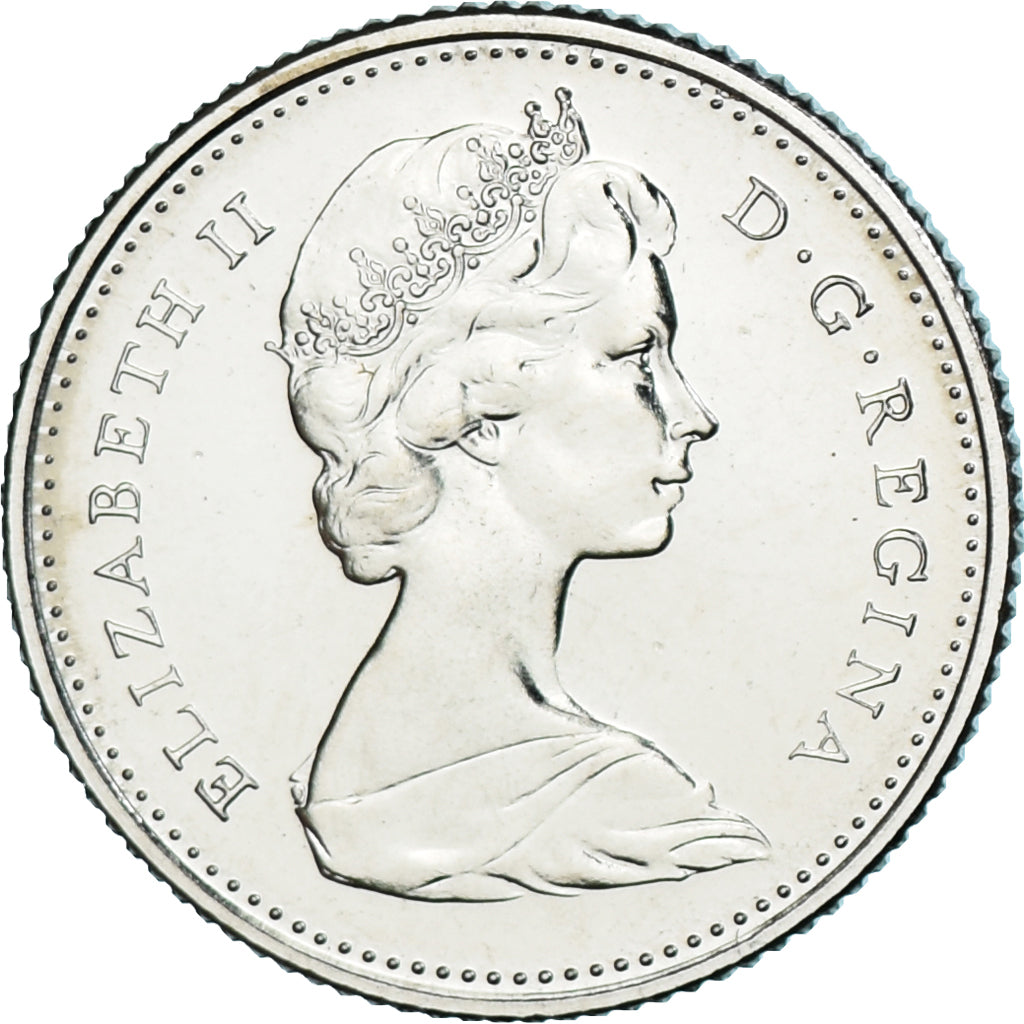 Moneta, Canada, Elizabeth II, 10 Cents, 1972, Royal Canadian Mint, Ottawa