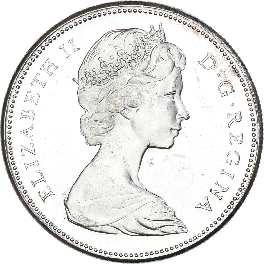 Moneda, Canadá, Elizabeth II, Dollar, 1867-1967, Royal Canadian Mint, Ottawa