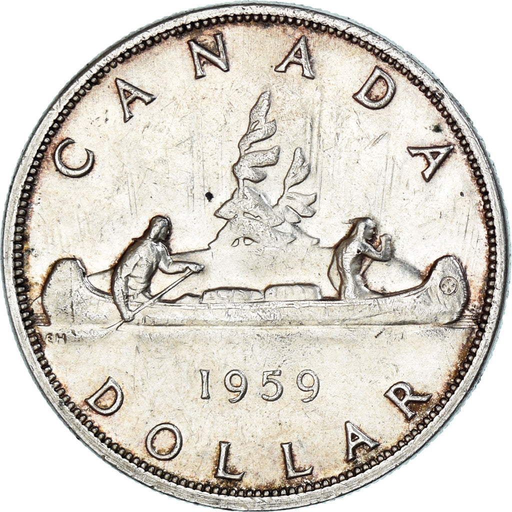 Coin, Canada, Elizabeth II, Dollar, 1959, Royal Canadian Mint, Ottawa