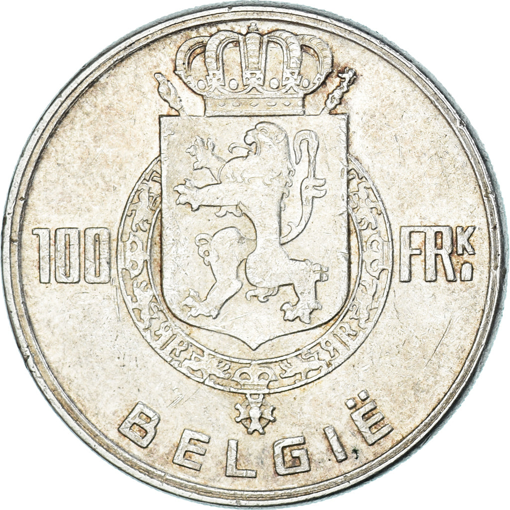 Moneta, Belgio, Régence Prince Charles, 100 Francs, 100 Frank, 1951, Bruxelles