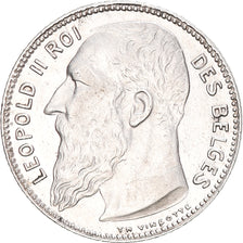 Monnaie, Belgique, Leopold II, Franc, 1909, Bruxelles, graveur TH VINCOTTE