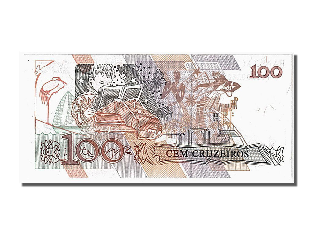 Banknote, Brazil, 100 Cruzeiros on 100 Cruzados Novos, 1990, UNC(65-70)