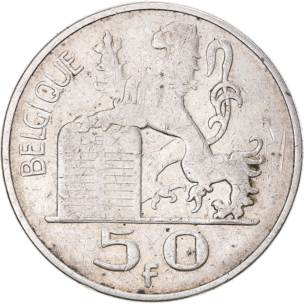 Coin, Belgium, Régence Prince Charles, 50 Francs, 50 Frank, 1949, Brussels