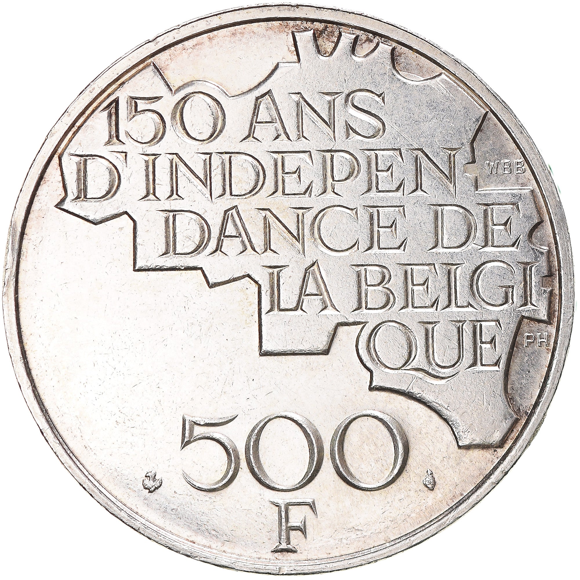 Münze, Belgien, Baudouin I, 500 Francs, 500 Frank, 1980, Brussels, VZ, Silver