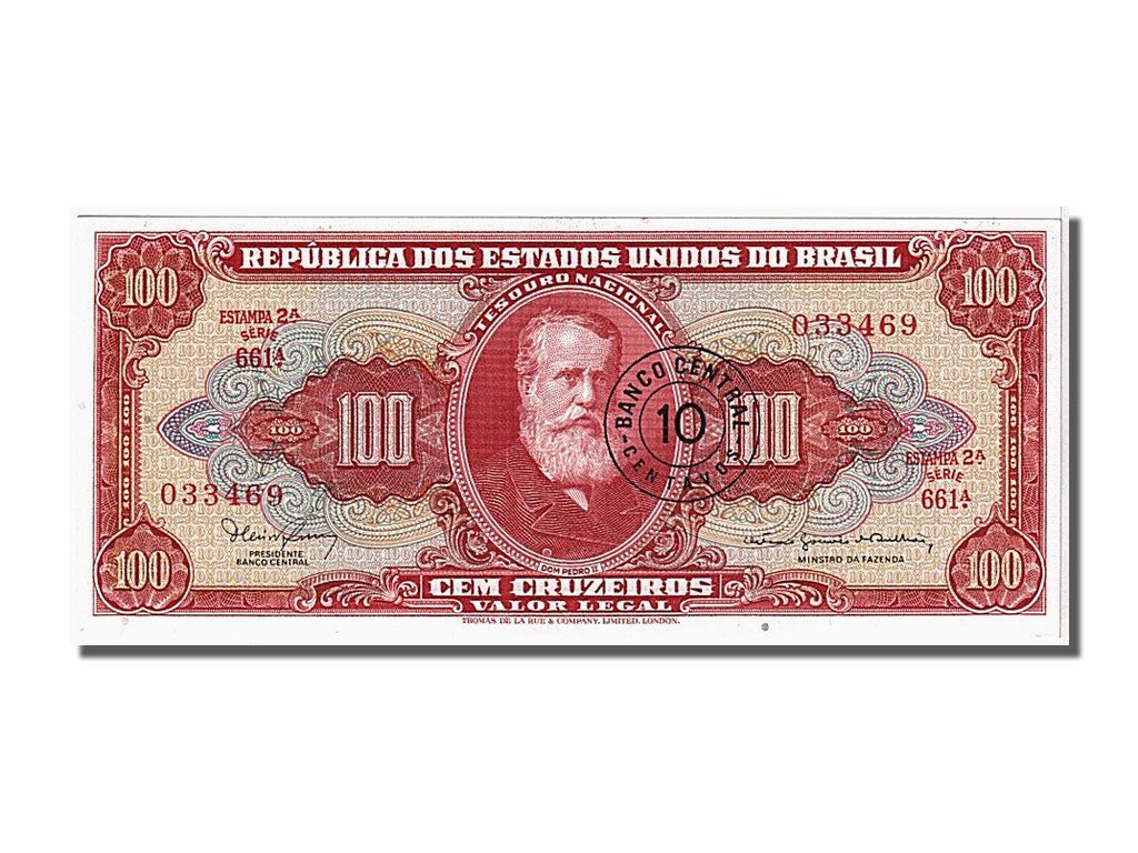 Brazil, 100 Cruzeiros, 1963, KM #180, UNC(65-70), 033469