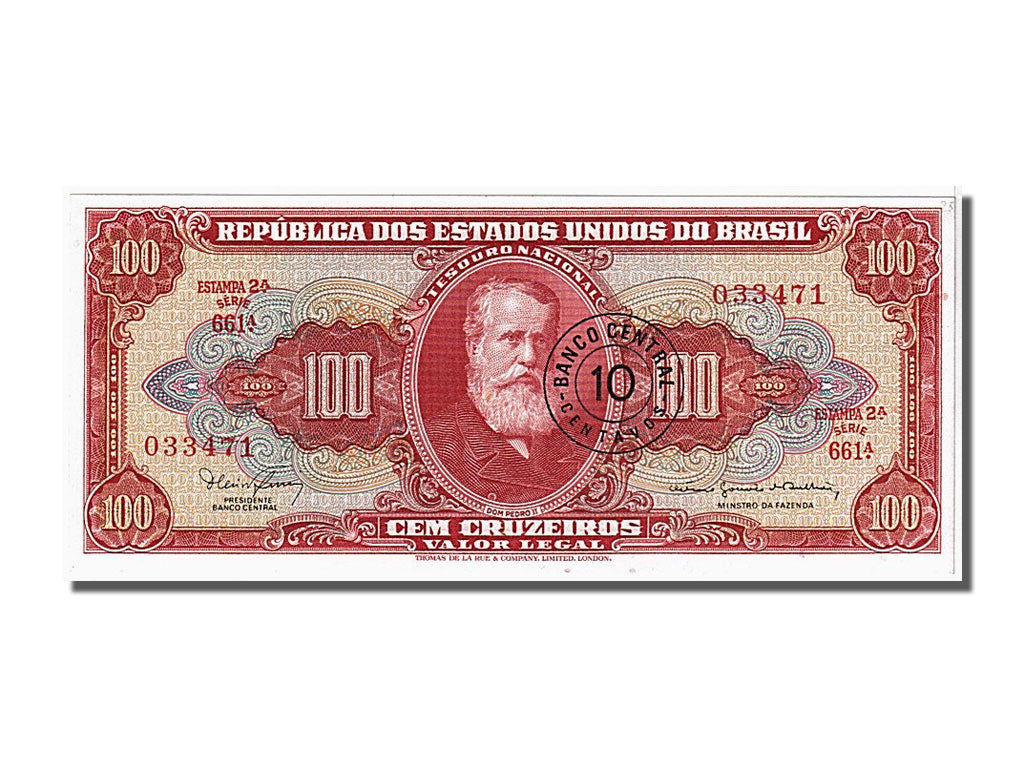 Geldschein, Brasilien, 100 Cruzeiros, 1963, UNZ