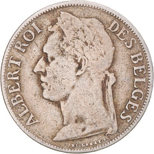 Coin, Belgian Congo, Albert I, Franc, 1920, VF(30-35), Copper-nickel, KM:20