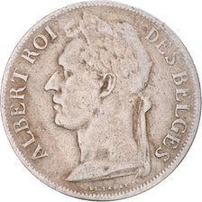 Coin, Belgian Congo, Albert I, Franc, 1922, VF(30-35), Copper-nickel, KM:20