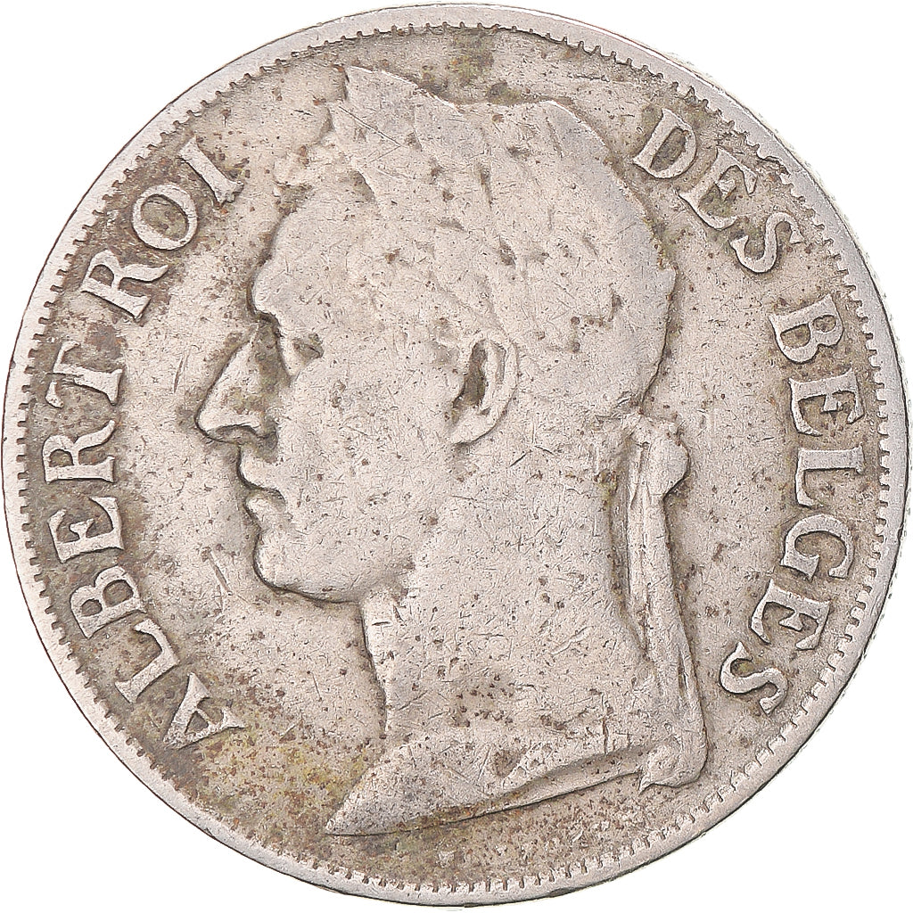 Coin, Belgian Congo, Albert I, Franc, 1923, VF(30-35), Copper-nickel, KM:20