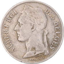 Coin, Belgian Congo, Albert I, Franc, 1927, EF(40-45), Copper-nickel, KM:20