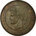 France, 10 Centimes, Cérès, 1876, Paris, Bronze, MS(60-62), Gadoury:265a