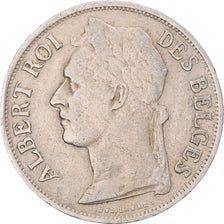 Coin, Belgian Congo, Albert I, Franc, 1929, EF(40-45), Copper-nickel, KM:20