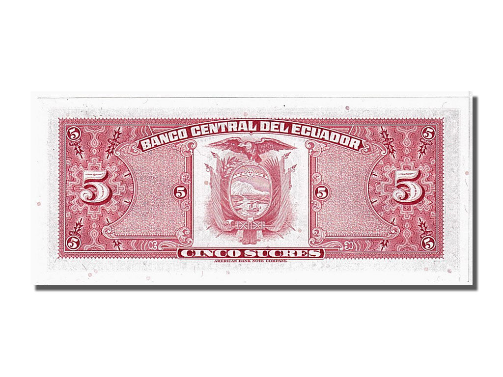 Ecuador, 5 Sucres, 1982, KM #108b, 1982-08-20, UNC(65-70), 17678859
