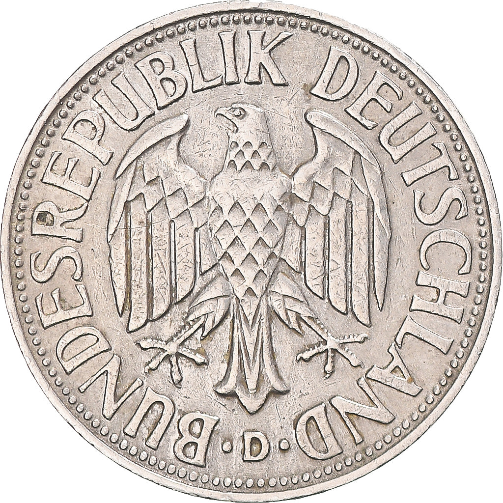 Moneta, GERMANIA - REPUBBLICA FEDERALE, Mark, 1954, Munich, BB, Rame-nichel