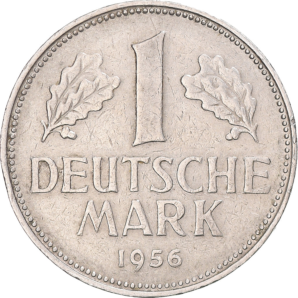 Moneta, GERMANIA - REPUBBLICA FEDERALE, Mark, 1954, Munich, BB, Rame-nichel