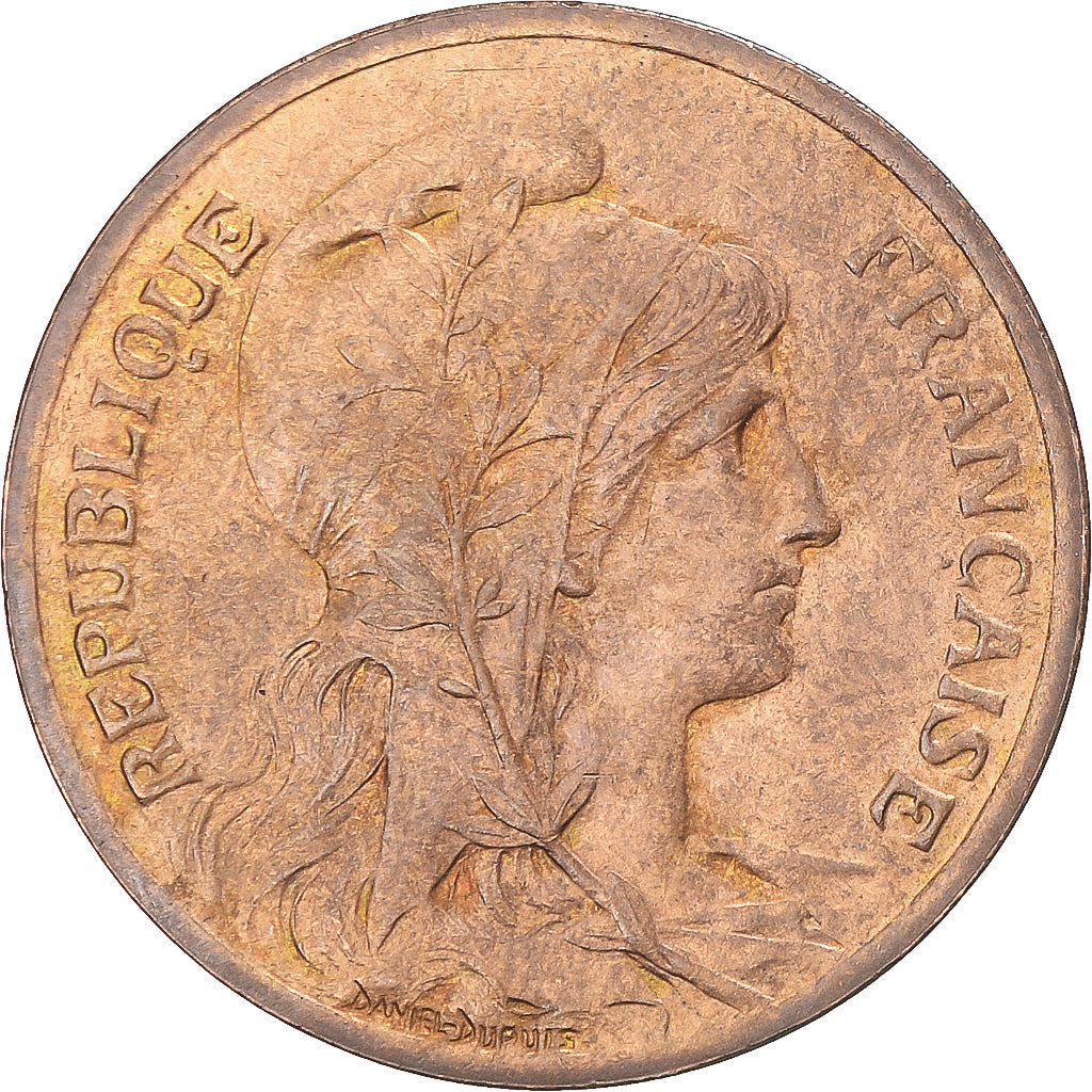 Moneda, Francia, Dupuis, 5 Centimes, 1901, Paris, MBC+, Bronce, KM:842