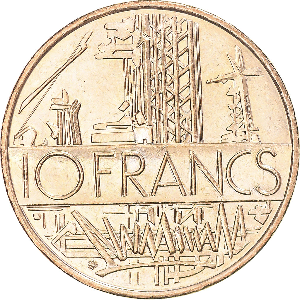 Moneda, Francia, Mathieu, 10 Francs, 1987, Pessac, Tranche A, EBC, Níquel -