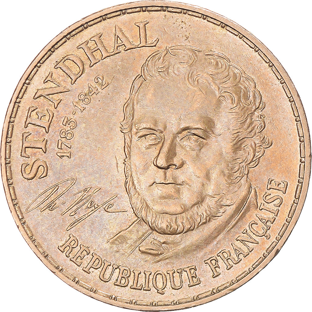 Coin, France, Stendhal, 10 Francs, 1983, Pessac, Tranche B, AU(55-58)