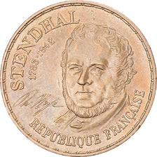 Coin, France, Stendhal, 10 Francs, 1983, Pessac, Tranche B, AU(55-58)
