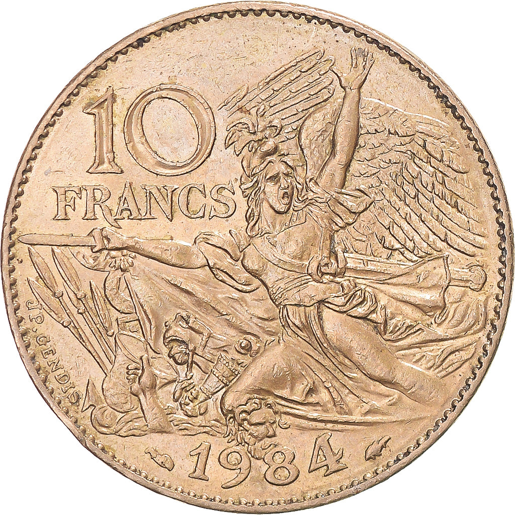 Coin, France, François Rude, 10 Francs, 1984, Pessac, Tranche A, AU(50-53)