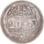 Moneta, Egipt, Hussein Kamil, 20 Piastres, 1917/AH1335, AU(50-53), Srebro
