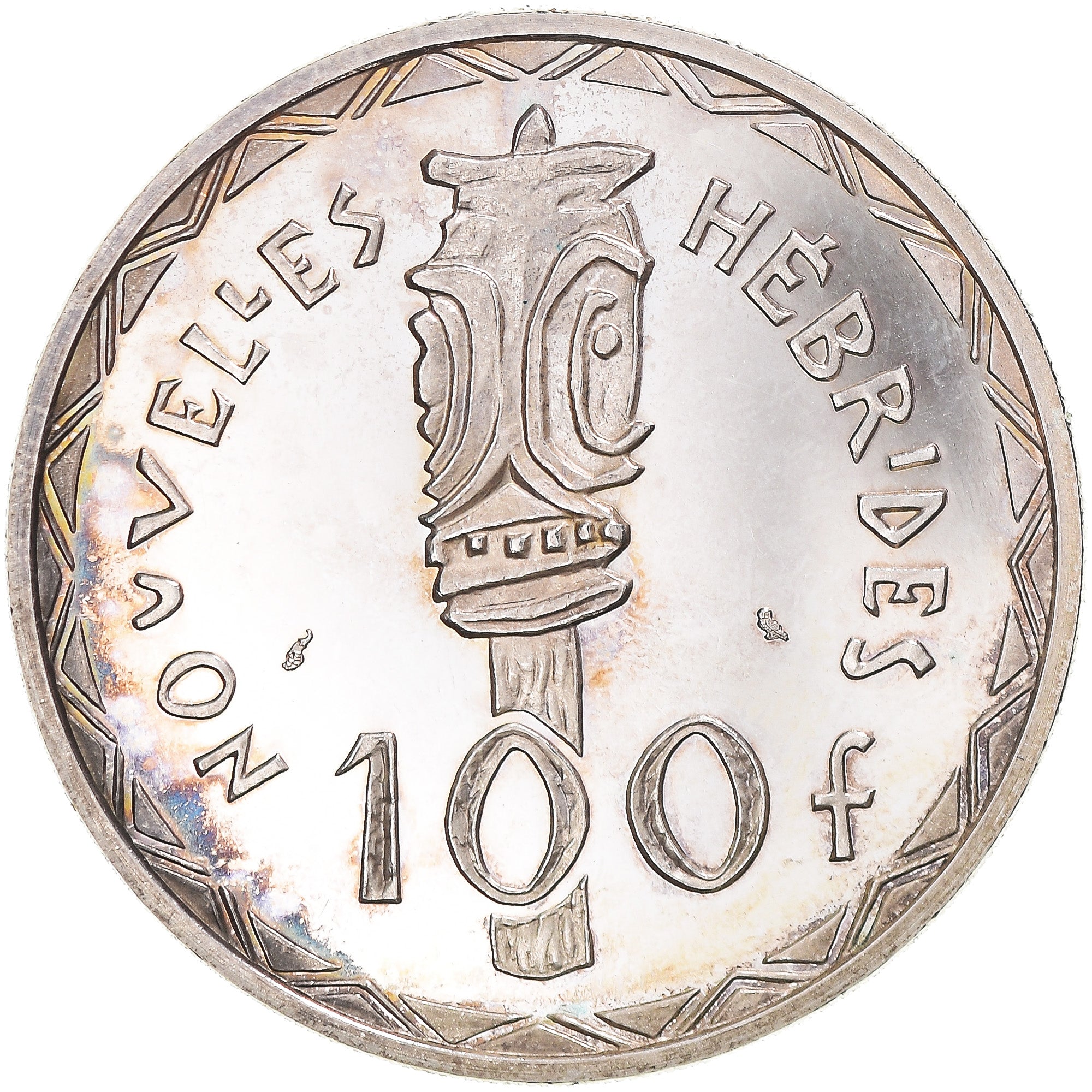 Coin, New Hebrides, 100 Francs, 1966, Paris, Proof, MS(65-70), Silver, KM:E1
