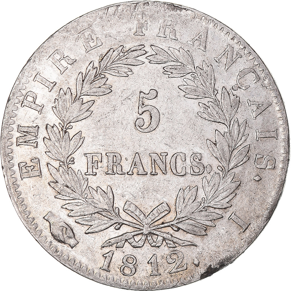 Coin, France, Napoléon I, 5 Francs, 1812, Limoges, AU(50-53), Silver, KM:694.7